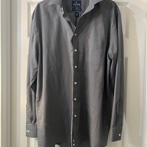 Stafford Slate Gray Men’s Button Down Dress Shirt